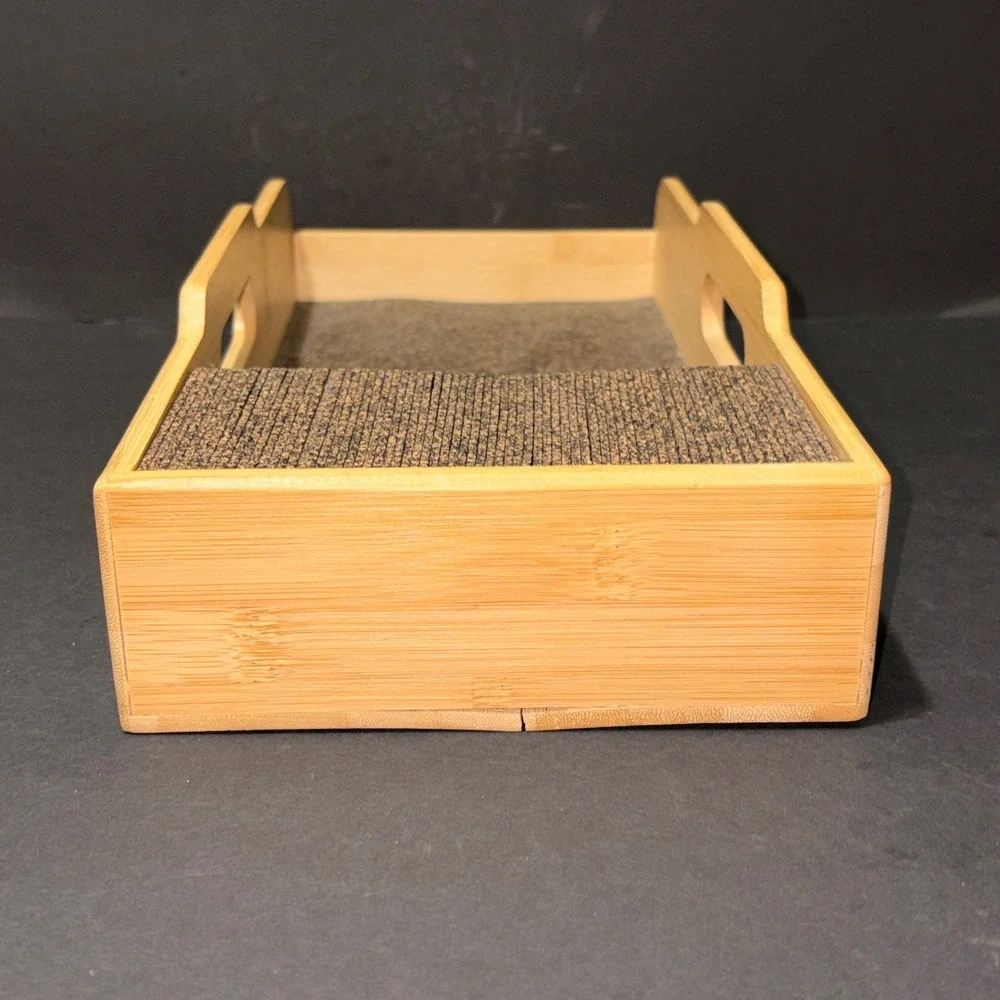 Knife Dock Bamboo Wood with Cork Inserts Dock Knife Organizer Drawer 15